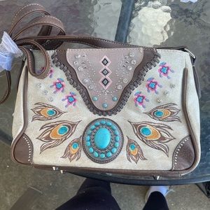 Womens Western Leather Concealed Carry Purse